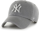 47 New York Yankees Primary Logo Ballpark Clean Up Dad Hat Baseball Cap (Dark Gray)